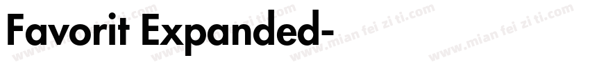 Favorit Expanded字体转换